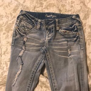 Almost new! Distressed jeans